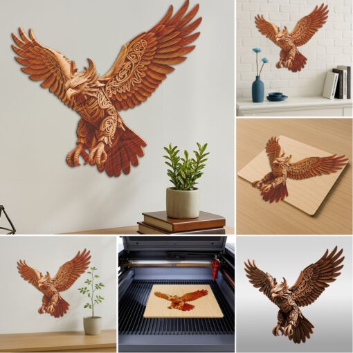 Animal 3D Illusion Laser Engraving Bundle, Wild Designs,