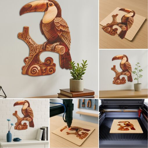 Animal 3D Illusion Laser Engraving Bundle, Wild Designs,