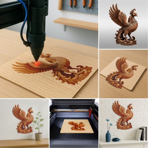 Animal 3D Illusion Laser Engraving Files, Wild Art