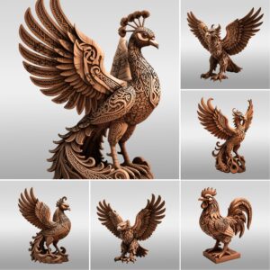 Animal 3D Illusion Laser Engraving Files, Wild Art