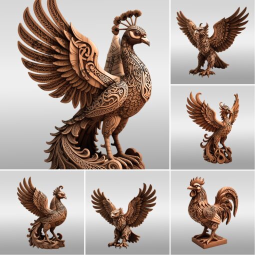 Animal 3D Illusion Laser Engraving Files, Wild Art
