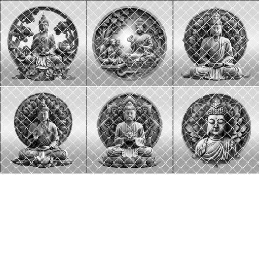 Buddha 3D Illusion Engraving File Bundle, Spiritual Zen