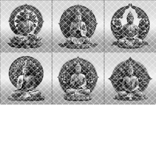 Buddha 3D Illusion Laser Engraving Templates, Spiritual Lotus