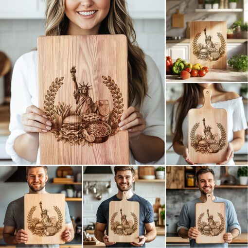 Charcuterie Board Engraving Bundle, Wonders of America, Kitchen