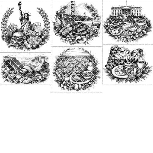 Charcuterie Board Engraving Bundle, Wonders of America, Kitchen