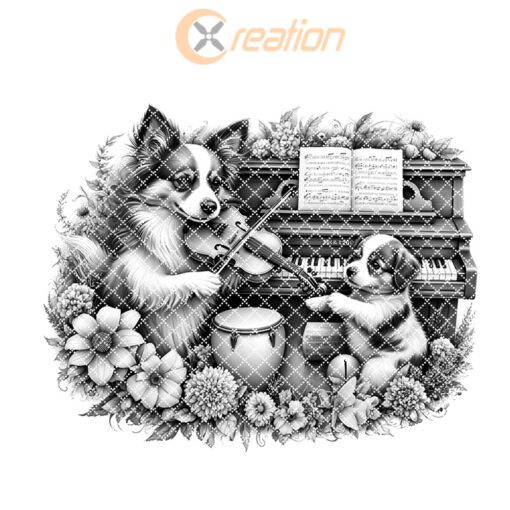 Charcuterie Board Engraving File, Family Dog Piano Violin,