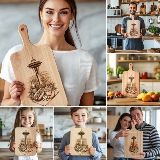 Charcuterie Board Laser Engraving Bundle, Rustic Kitchen Decor, Entertaining Design – Bild 2