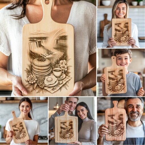 Charcuterie Board Laser Engraving Bundle, Rustic Kitchen Decor, Entertaining Design – Bild 3