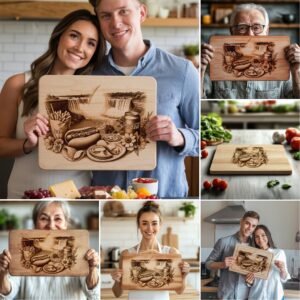 Charcuterie Board Laser Engraving Bundle, Rustic Kitchen Decor,