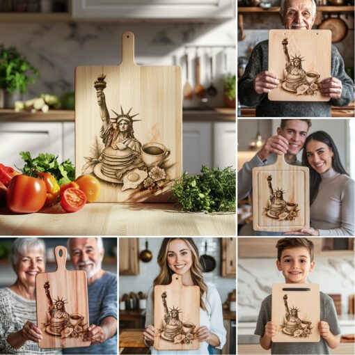Charcuterie Board Laser Engraving Bundle, Rustic Kitchen Decor, Entertaining Design – Bild 5