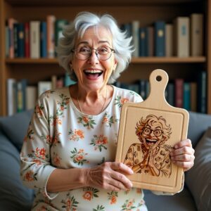 Custom Caricature Portrait, Grayscale Digital Art for Engraving