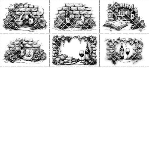 Laser Engraving Designs Bundle for Charcuterie Board, Retro