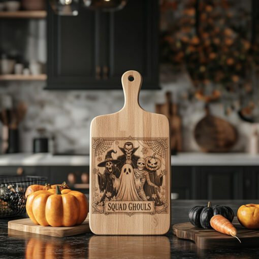 Ghost Charcuterie Board Engraving File, Halloween Party Spooky