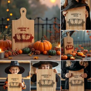 Halloween Charcuterie Board Bundle, Funny Party Engraving Designs