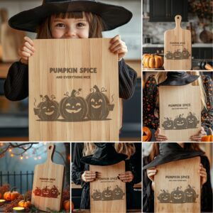 Halloween Charcuterie Board Bundle, Funny Party Engraving Designs