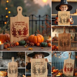 Halloween Charcuterie Board Bundle, Funny Party Engraving Designs
