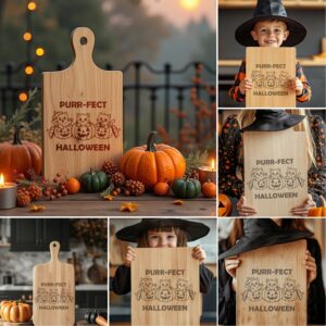 Halloween Charcuterie Board Bundle, Funny Spooky Engraving Designs