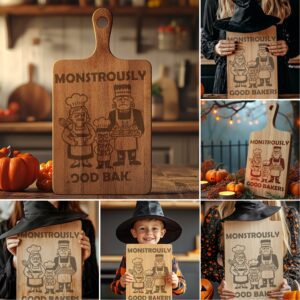 Halloween Charcuterie Board Bundle, Funny Spooky Engraving Designs