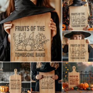 Halloween Charcuterie Board Bundle, Funny Spooky Engraving Designs