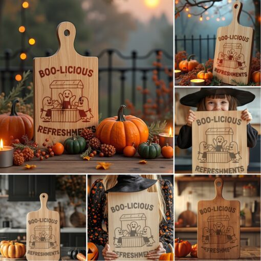 Halloween Charcuterie Board Designs, Funny Spooky Engraving Files