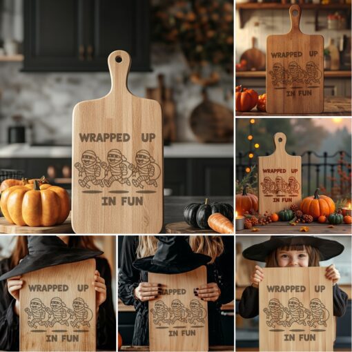 Halloween Charcuterie Board Designs, Funny Spooky Engraving Files