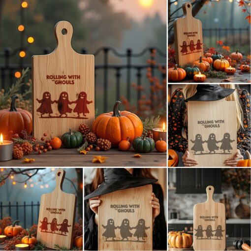 Halloween Charcuterie Board Engraving Bundle, Funny Boo Designs,