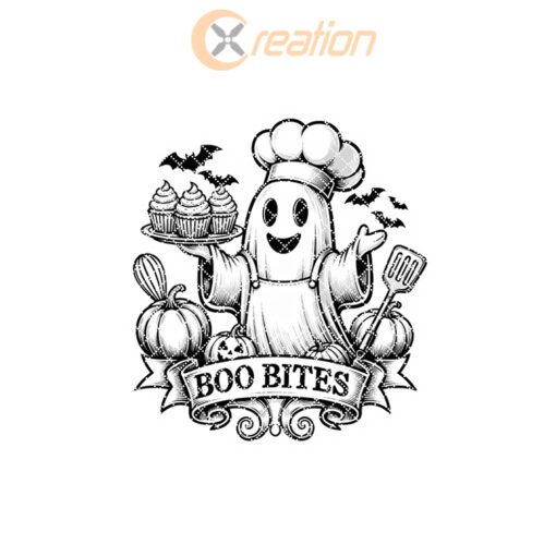 Halloween Charcuterie Board Engraving File, Ghost Chef Design