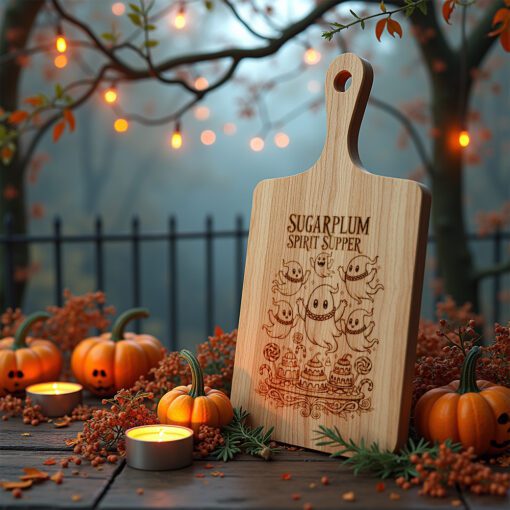 Halloween Charcuterie Board Engraving File, Spooky Party Platter