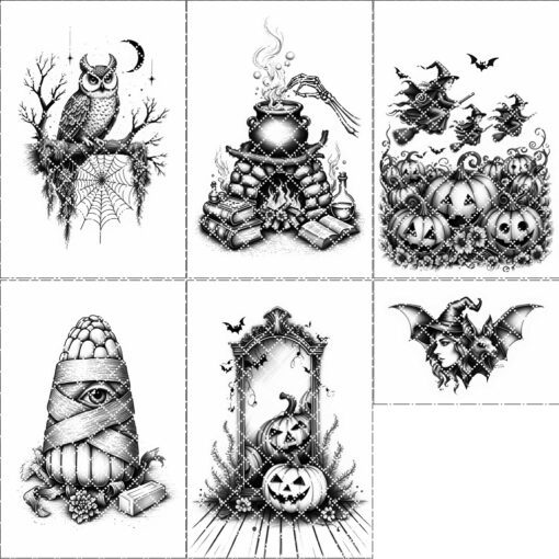 Halloween Charcuterie Board Engraving Files Bundle, Spooky Laser