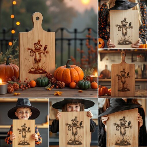 Halloween Charcuterie Board Laser Engraving Designs, Spooky Bundle,