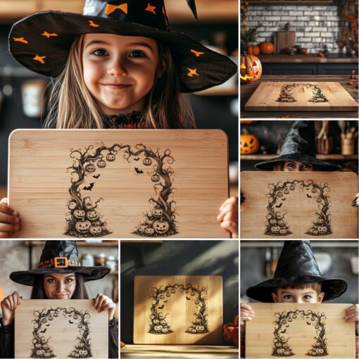Halloween Charcuterie Board Laser Engraving Designs, Spooky Files