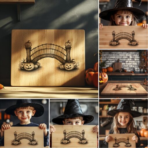 Halloween Charcuterie Board Laser Engraving Designs, Spooky Files