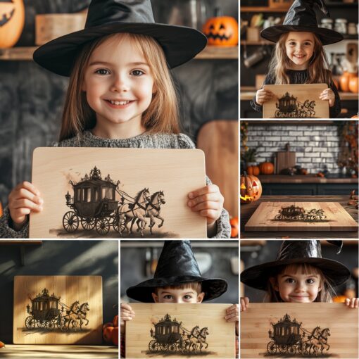 Halloween Charcuterie Board Laser Engraving Designs, Spooky Files