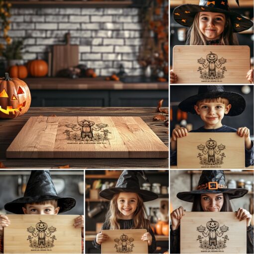 Halloween Charcuterie Board Laser Engraving Designs, Spooky Serving