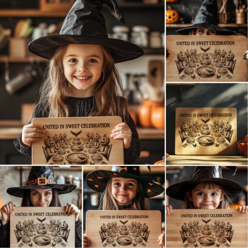 Halloween Charcuterie Board Laser Engraving Designs, Spooky Serving