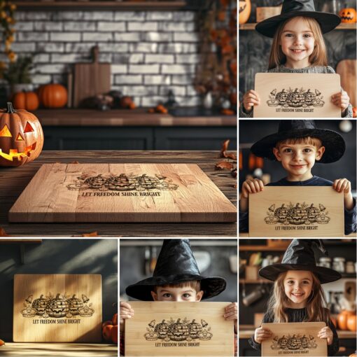 Halloween Charcuterie Board Laser Engraving Designs, Spooky Serving