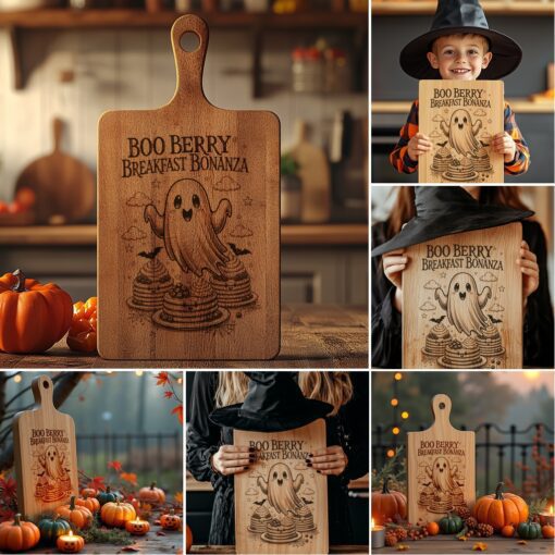 Halloween Charcuterie Board Laser Engraving File Bundle, Funny