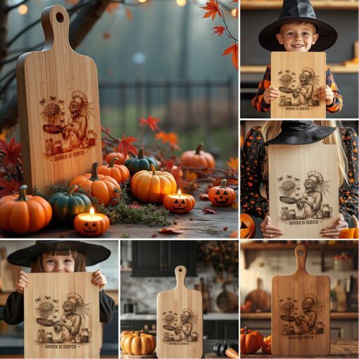 Halloween Charcuterie Board Laser Engraving File, Funny Digital