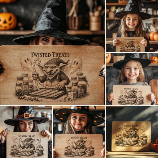 Halloween Charcuterie Board Laser Engraving File, Funny Digital