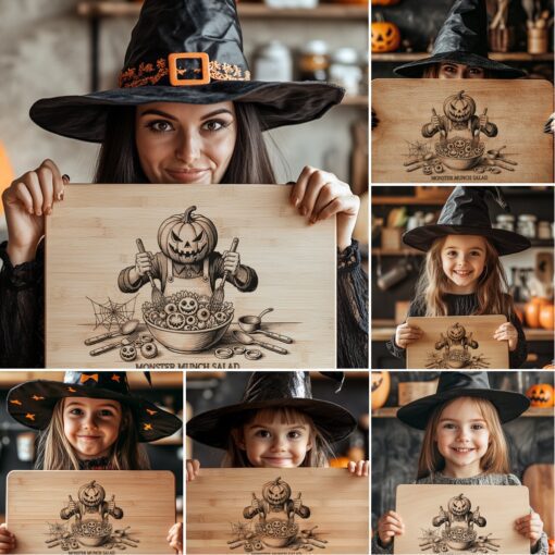 Halloween Charcuterie Board Laser Engraving File, Funny Digital
