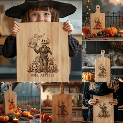 Halloween Charcuterie Board Laser Engraving File, Funny Digital
