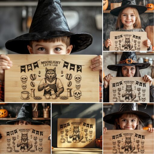 Halloween Charcuterie Board Laser Engraving File, Funny Digital