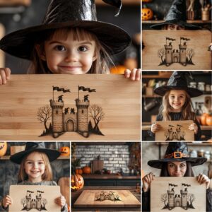 Halloween Charcuterie Board Laser Engraving File, Spooky Cheese
