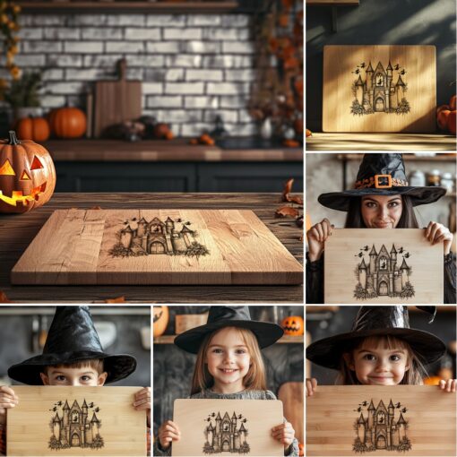Halloween Charcuterie Board Laser Engraving File, Spooky Cheese