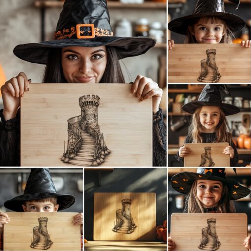 Halloween Charcuterie Board Laser Engraving File, Spooky Cheese