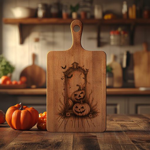 Halloween Charcuterie Board Laser File, Jack O Lantern,