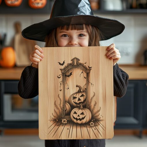Halloween Charcuterie Board Laser File, Jack O Lantern,