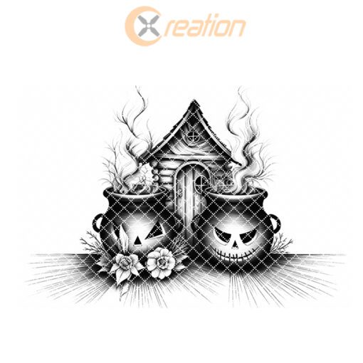 Halloween Charcuterie Board Laser File, Spooky Cauldron Engraved