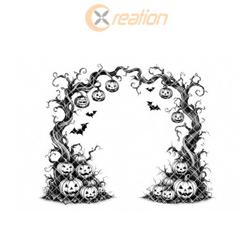 File laser per tagliere charcuterie di Halloween, Arco lanterna strega, Tagliere da portata spettrale - immagine 6