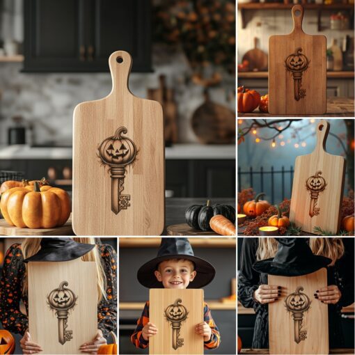 Set per salumi di Halloween, Incisioni laser spettrali, Decorazioni festive - immagine 5